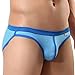 FEESHOW Men's Soft Bikini Briefs Bulge Pouch Underwear Low Rise Swimming Shorts