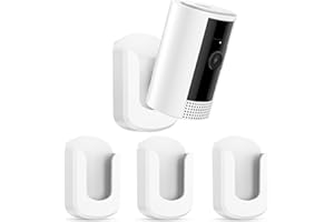 KTCEFE No Drill Ring Indoor Cam Adhesive Wall Mount Bracket - No Screws Needed, Easy Install - Compatible with Ring Cameras(1st Gen and 2nd Gen) for Home Surveillance (3 Pack)