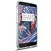Orzly OnePlus 3T / OnePlus 3 Case, Fusion Bumper Case Cover Shell for OnePlus Three (Original 2016 Model & 3T Version) Protective Hard Cover with Impact Absorbing Blue Rubber Rim & Clear Back Panel
