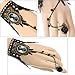 Boao Gothic Choker Necklace Lace Choker Halloween Gothic Jewelry with Lace Bracelet and Pendant Earrings for Women(Classic)