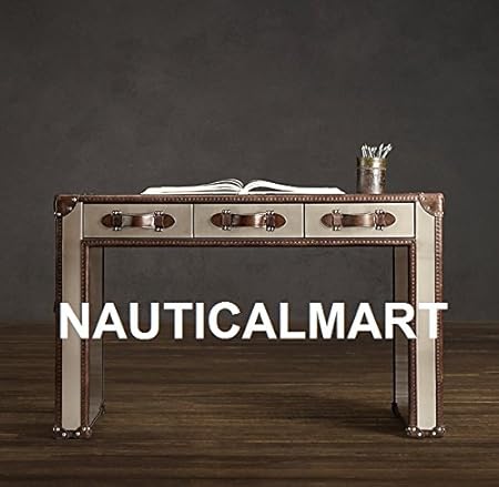 Nauticalmart Mayfair Steamer Trunk 3 Drawer Desk Amazon Co Uk