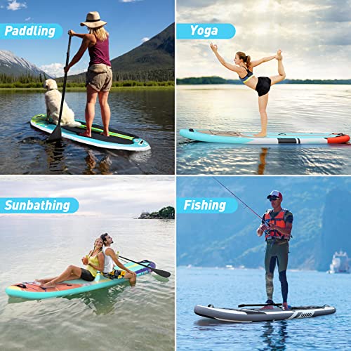 Googo Inflatable Paddle Board, UltraLight Stand Up Paddleboard with