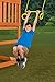 Standard Trapeze Bar with Rings | Yellow | Compatible with Most Playsets | Easy to Install | 115lb Capacity | Swing Hangers Not Included | DIY Swingset Accessory | Backyard Playground Accessories