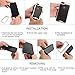 TORUBIA PU Leather Durable Shock Absorption Bumper with 2 Screen Protector for iPhone 7 - Dark Brown