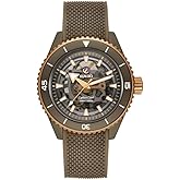 Rado - Captain Cook - Men's Automatic Swiss Watch - 43mm Grey Dial - Green Rubber &amp; High-Tech Ceramic Bracelet - R32150168
