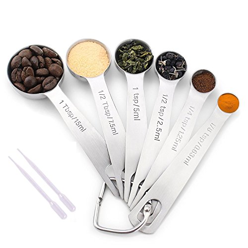 Tovantoe 2382 Measuring Spoons, Silver