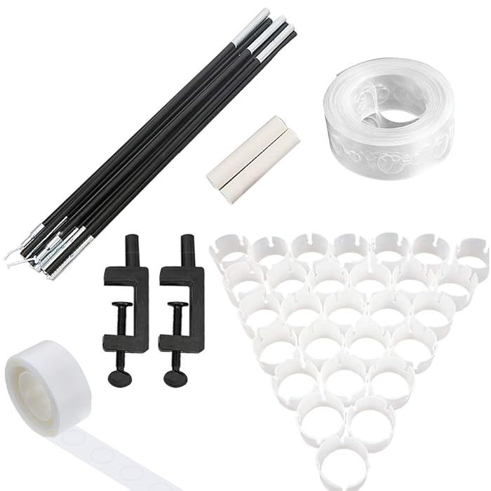 Buy Table Balloon Arch Kit with Fiber Pole and Adjustable Clamp,25