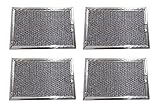 4 Pack Aluminum Mesh Microwave Grease Filter for Frigidaire 5304464105- NEW