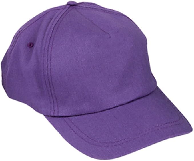 Adults Purple Color Baseball Hat Costume Accessory Clothing