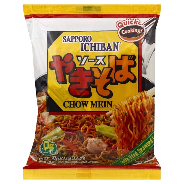 SAPPORO NOODLE ICHIBAN CHOWMEIN, 3.6 OZ