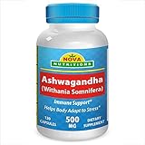 Ashwagandha 500 mg 120 Capsules by Nova Nutritions