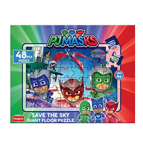 Funskool-PJ Maks Save The Sky Giant Floor,Educational,48 Pieces,Puzzle,for 4 Year Old Kids and Above,Toy 1