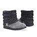 MUK LUKS womens Women's Patti Ankle Bootie, Grey, 7 US