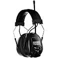 PROTEAR AM/FM Radio Headphones with Digital Display, Radio Hearing Protector, Safety Ear Muffs, Electronic Noise Reduction Ea