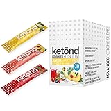 Ketond Advanced Ketone Supplement - 30 'On The Go' Packs - Exogenous Ketone Supplement 11.7g of BHB Salts to Lose Weight, Increase Energy & Focus (Fruit Punch, Pina Colada, Peach)