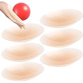 Nimiah Double-Sided Sticky Nipple Covers - 3 Pairs Adhesive Silicone Pasties for Women, Reusable Breast Petals Crème