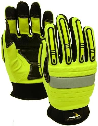 Seattle Glove GR2012-L Gloves, Green Hiv-Vis, Large