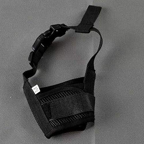 yanbirdfx Adjustable Pet Puppy Mouth Cover Mask Pure Color Anti Biting Soft Dog Muzzle Purple S
