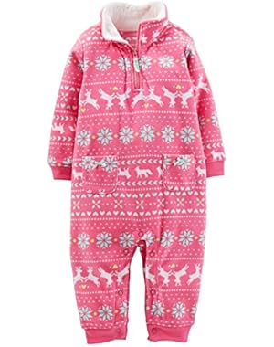 Baby Girls' Fleece Romper (Baby)