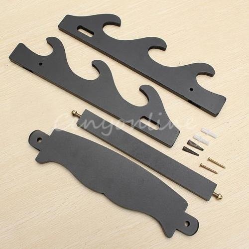 image for HYLong 3 Tier Wall Mount Samurai Sword Katana Holder Stand Hanger Brac