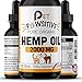 Hemp Oil for Dogs and Cats - 2 Pack - Organic Hemp Drops with Omega 3 6 9 - Hip and Joint Support
