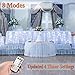 4 Set Fairy Lights Battery Operated String Lights, Upgraded Waterproof 8 Modes 20ft 60 LED Silver Wire Lights with Remote Timer, Twinkle Firefly Lights for Bedroom Wedding Party Decoration Cool White