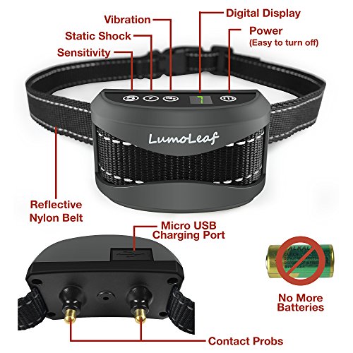 Elite Dog Bark Collar Barking Collar with Humane Static Vibration