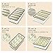 MIU COLOR Foldable Closet Underwear Organizer Drawer Divider Storage Boxes Under Bed Organizer 4 Set for Underwear, Bras, Socks, Ties, Scarves (White)