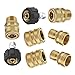 Mingle Ultimate Pressure Washer Adapter Set, Quick Disconnect Kit, M22 Swivel to 3/8 Inch Quick Connect, 3/4 Inch to Quick Release, 8-Pack primary