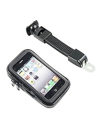 Universal Motorcyle Scooter eléctrico coche espejo retrovisor Soporte Bolsa 5,2 5.5" teléfono GPS Funda impermeable para iPhone6 Plus Note3 4 S5 6 J7 A8