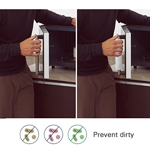 Ougar8 Refrigerator Door Handle Covers Handmade Decor Protector for Ovens, Dishwashers.Keep Your Kitchen Appliance Clean From Smudges,Food Stains(Rhombus Gray,6"L3.5"W)