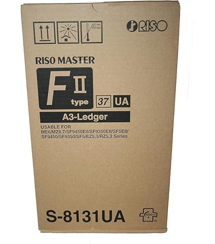 Amazon.com: Riso S-8113 Black F II Type Duplicator Ink Box of 2