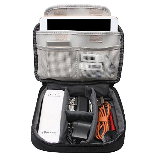 image for BUBM Double Layer Travel Electronics Accessories Storage Organizer, Po