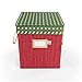 Santas Bags Holiday Collectibles & Nutcracker Storage Box with Dividers (Polka Dot)