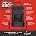Lusso Gear Heavy Duty Back Seat Car Organizer Extra Large for Powerful Protection, Sag Proof & Reinforced Corners, Protects iPad & Backseat, 12 Versatile Car Seat Organizer Storage Compartments, (Tan)
