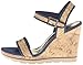 Skechers USA Women's Cutting Edge-Quarter Strap Wedge Sandal