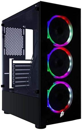 1st Player Fire Dancing V2 A Mid Tower Case With 3 X Fans Amazon Co Uk Computers Accessories