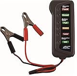 Tirol 12 Volt Auto Battery and Alternator Tester with LED Car Battery Tester