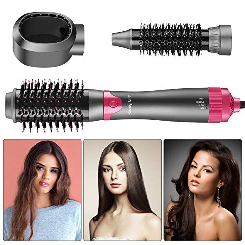 Hair Dryer Brush Hot Air Brush,Cosy Life 1000W 3 Heat Settings 3 in 1 Negative Ion One Step Hair Dryer & Volumizer with Interchangeable Brush Heads