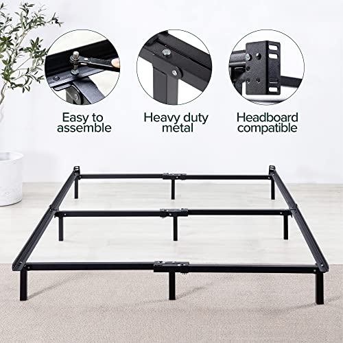 ZINUS Compack Metal Bed Frame, 7 Inch Support Bed Frame for Box Spring