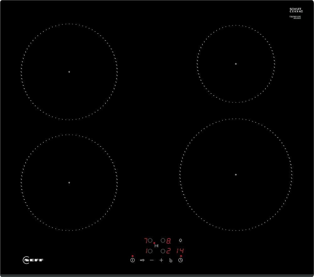 Neff T36FBE1L0 N 30 Built-in Induction Hob 60 cm Black with TouchControl