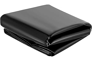 E-Found 20x20 Ft Pond Liner Flexible Liners Water Garden Fish Pond Liner 17 Mil Thickness Elasticity Pound Skins Fountain Underlayment Aging-Proof koi Pond Liner