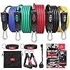 Resistance Bands Weerstandsbanden Fitness Set + Trainings eBook – Expander Tubes – Elastische Work-Out Power Weerstand…