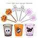 PBPBOX Food Picks Set Cupcake Topper Decorative (72 Picks + 6 Cups) Party Supplies and Decorations