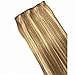 Clip in Hair Extensions Human Hair Golden Brown to Blonde Highlights 14 inch Balayage Ombre Long Hair Extensions Clip on for Fine Hair Full Head 12/613 Remy Hair 70g 7 Hair Piece