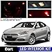 LEDpartsNow Interior LED Lights Replacement for 2012-2016 Dodge DART Accessories Package Kit (11 Bulbs), RED