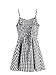 SweatyRocks Women's Spaghetti Strap Lace Up Back Casual Short Mini Gingham Dress