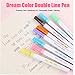Self-Outline Metallic Markers, 8pcs Double Line Pen & Colored Permanent Marker Pens for Kids, Adults, Amateurs and Professionals Illustration Coloring Sketching Card Making