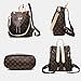 Olyphy Designer Leather Backpack Purse for Women, Fashion PU Shoulder Bag Handbags