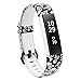 RedTaro Bands Compatible with Fitbit Alta and Fitbit Alta HR,Skull,Standard Size for 5.5